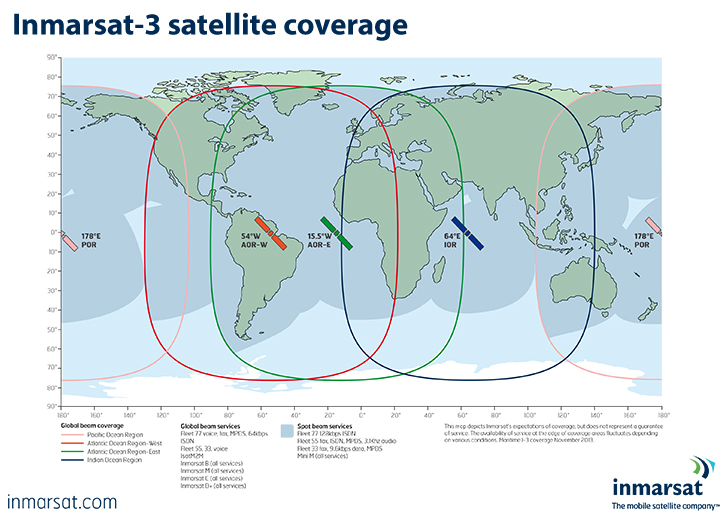 Satellite Coverage Map